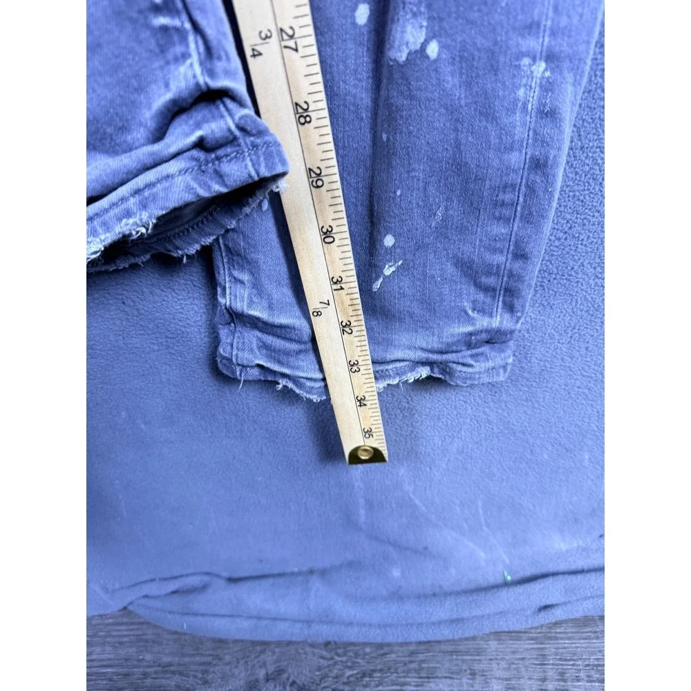 Purple‎ Brand Mens Jeans 36x34 Denim Distressed Low Rise Slim Fit P001 Designer